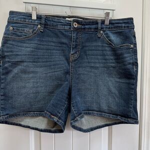 Torrid Dark Blue Jean Shorts - Inseam 5 Inches
